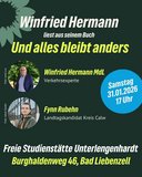 Sharepic für die Lesung von Winne Herrmann am 31.01.2026 in Bad Liebenzell