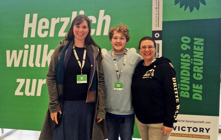 Lena, Florian und Conny bei der BDK