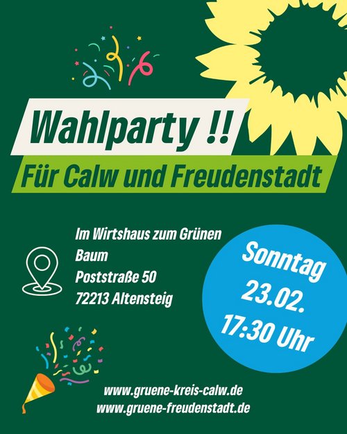 Einladung zur Wahlparty