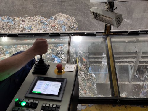 Blick aus einem Kran