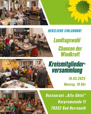 Sharepic für die KMV am 10.03.25 in Bad Herrenalb