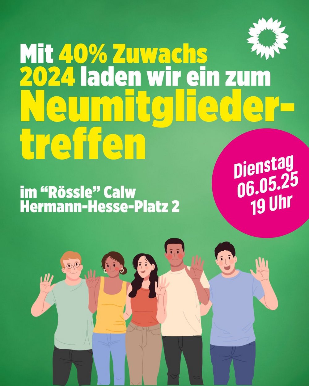 Sharepic Neumitgliedertreffen