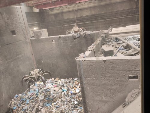 Blick auf die Müllberge