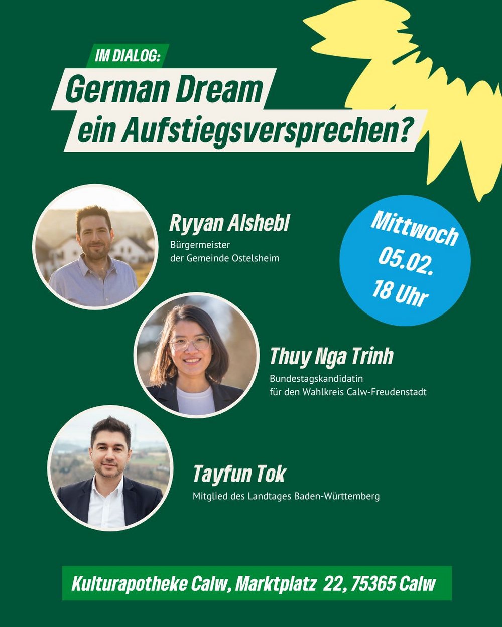 Sharepic für die Veranstaltung "German Dream"