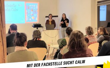 Bild vom Vortrag der Fachstelle Sucht 