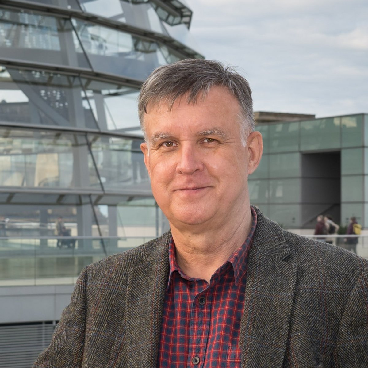 Wolfgang Much auf dem Berliner Reichstag