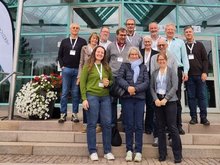 Gruppenbild der Grünen vor dem Klimakongresses