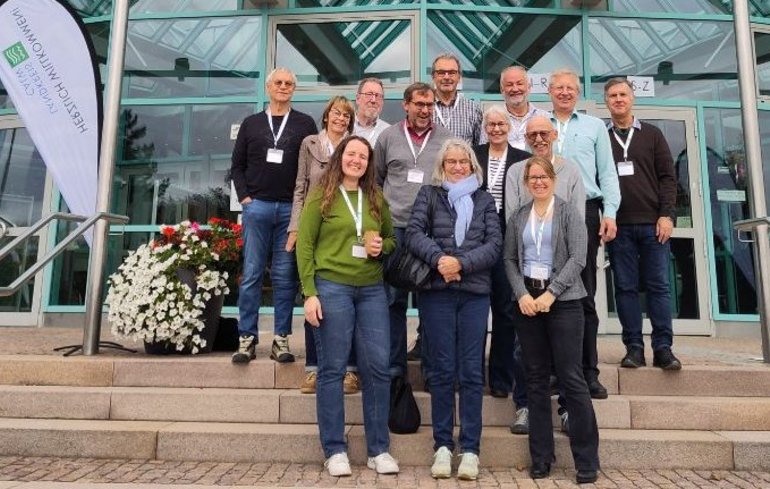 Gruppenbild der Grünen vor dem Klimakongresses
