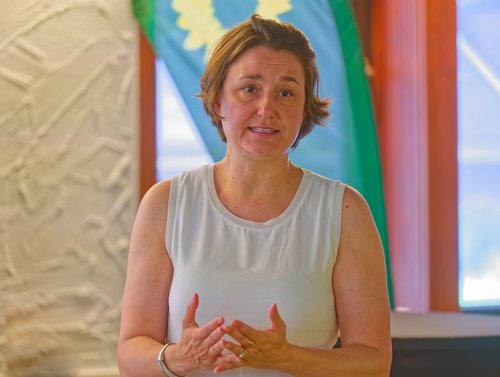 Unsere Betreuungsabgeordnete und wirtschaftspolitische Sprecherin der Grünen Bundestagsfraktion Sandra Detzer