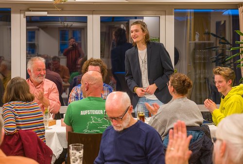 Fynn Rubehn bei seiner Rede