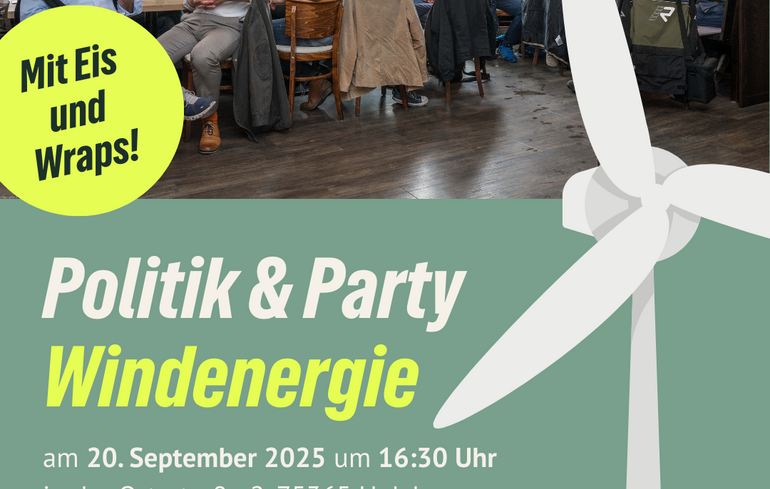 Sharpic: Einladung zu Politik und Party 2025 am 20. September